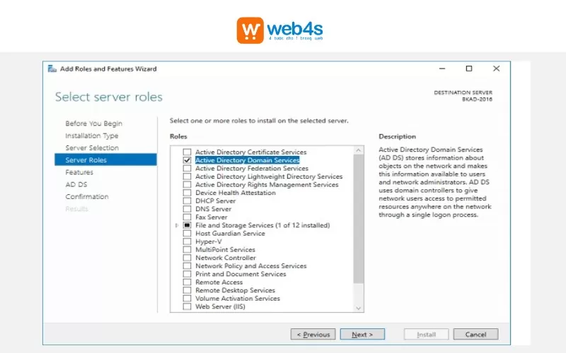 c&agrave;i đặt Domain controller